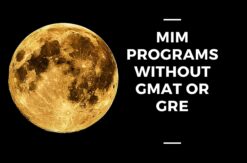 MIM programs without GMAT or GRE